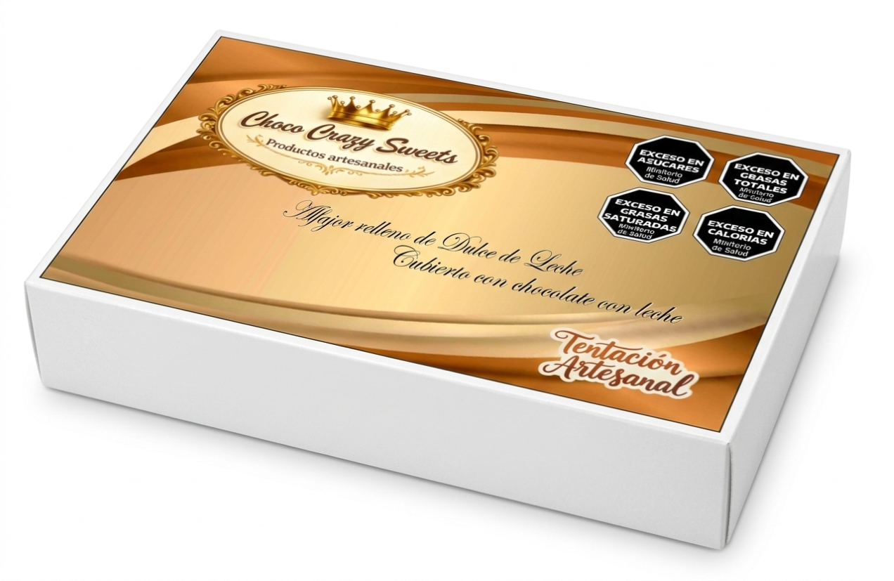 A con leche dulce de leche Caja x 6 Alfajores Chocolate con leche - Image 1