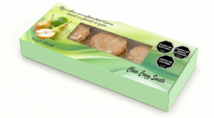 Caja Alfajores Frutales x 3u pera