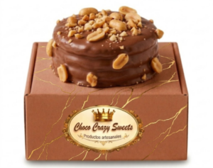 Alfajor Individual de maní bañado en chocolate con leche