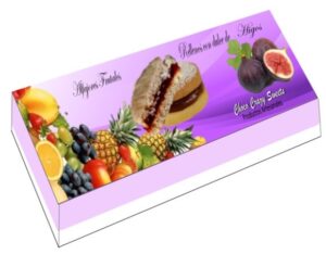 Caja Alfajores Frutales x 3u Higos