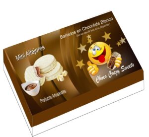 Mini alfajores chocolate blanco