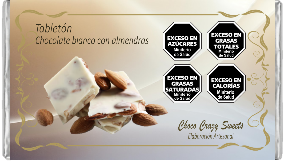 t15 Tabletón blanco con almendras - Imagen 1