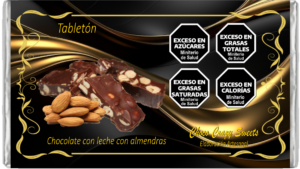 Tabletón con leche con almendras