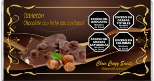 Tabletón de Chocolate Semiamargo con Avellanas