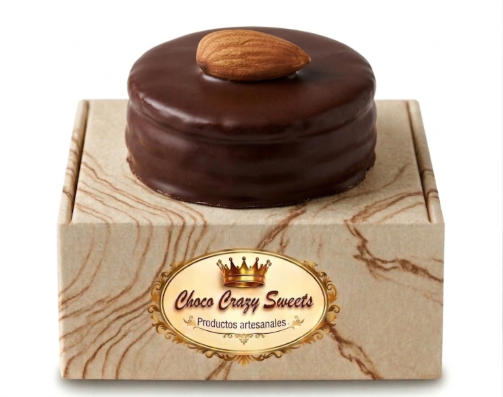 a9 Alfajor de almendras bañado en chocolate semiamargo - Image 1
